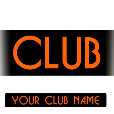 YOUR CLUB NAME Oblong Sticker